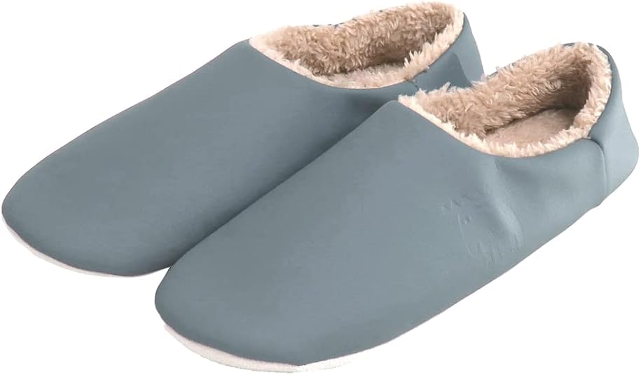 Amazon.co.jp: moz Slippers, Washable, Leather, Room Shoes